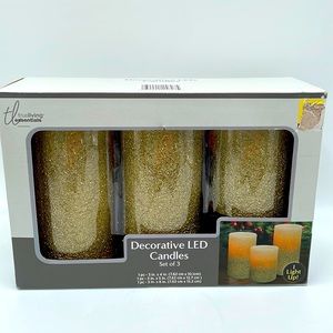 Decorative LED Candles Set of 3